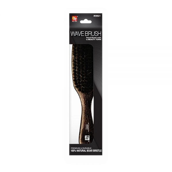 BT Wooden Wave Brush w/ Boar Bristles