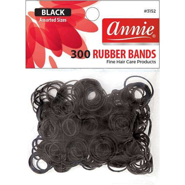 Annie Rubber Bands Assorted Black