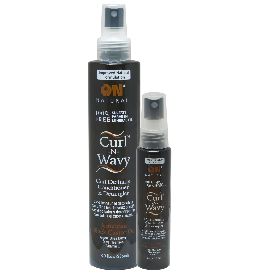 On Natural Curl-N-Wavy Curl Defining Conditioner & Detangler -JBCO