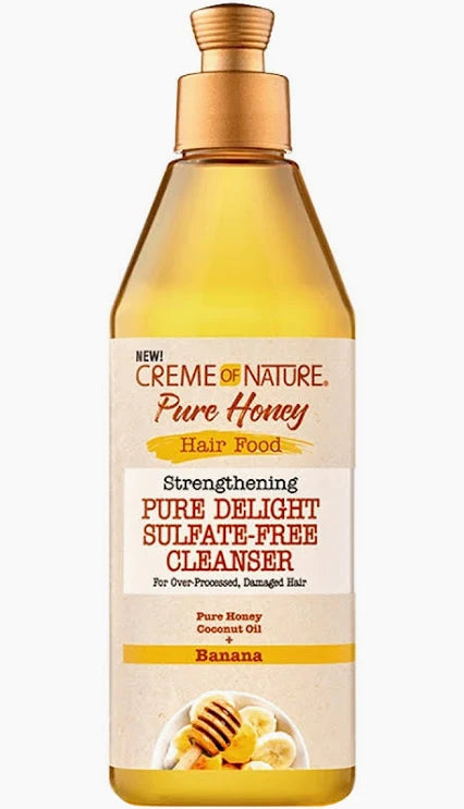 Creme of Nature Pure Honey Hair Food Strengthening Pure Delight Sulfate-Free Cleanser