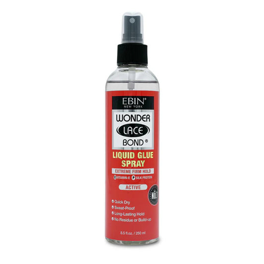 Ebin Wonder Lace Bond Liquid Glue Spray Active 8.5oz