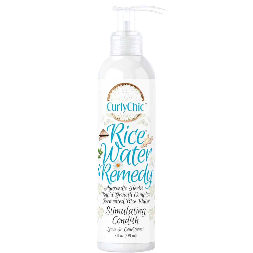 CurlyChic Rice Water Stimulating Condish 8oz
