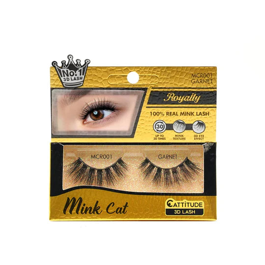 Royalty Mink Cat Eyelashes- Garnet
