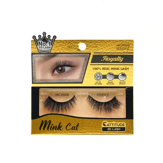 Royalty Mink Cat Eyelashes- Peridot
