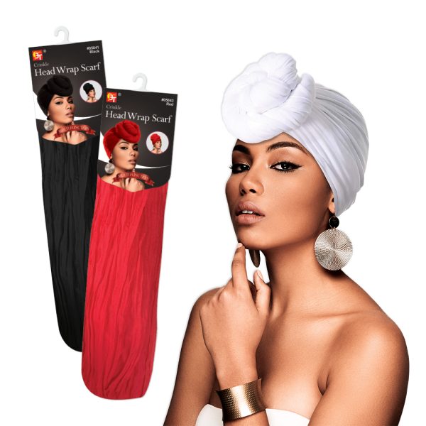 BT Crinkle Head Wrap Scarf