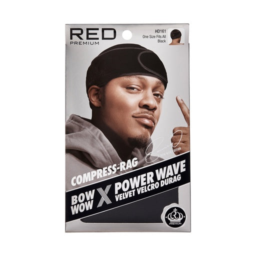 Red Premium Bow Wow Velvet Power Wave Compression Durag