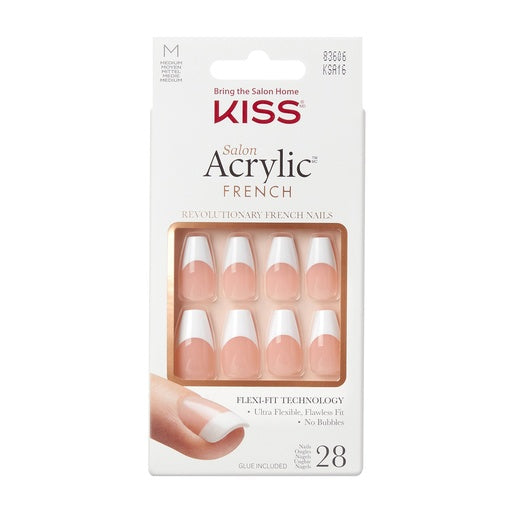 Kiss Salon Acrylic French Nail -Je Taaime
