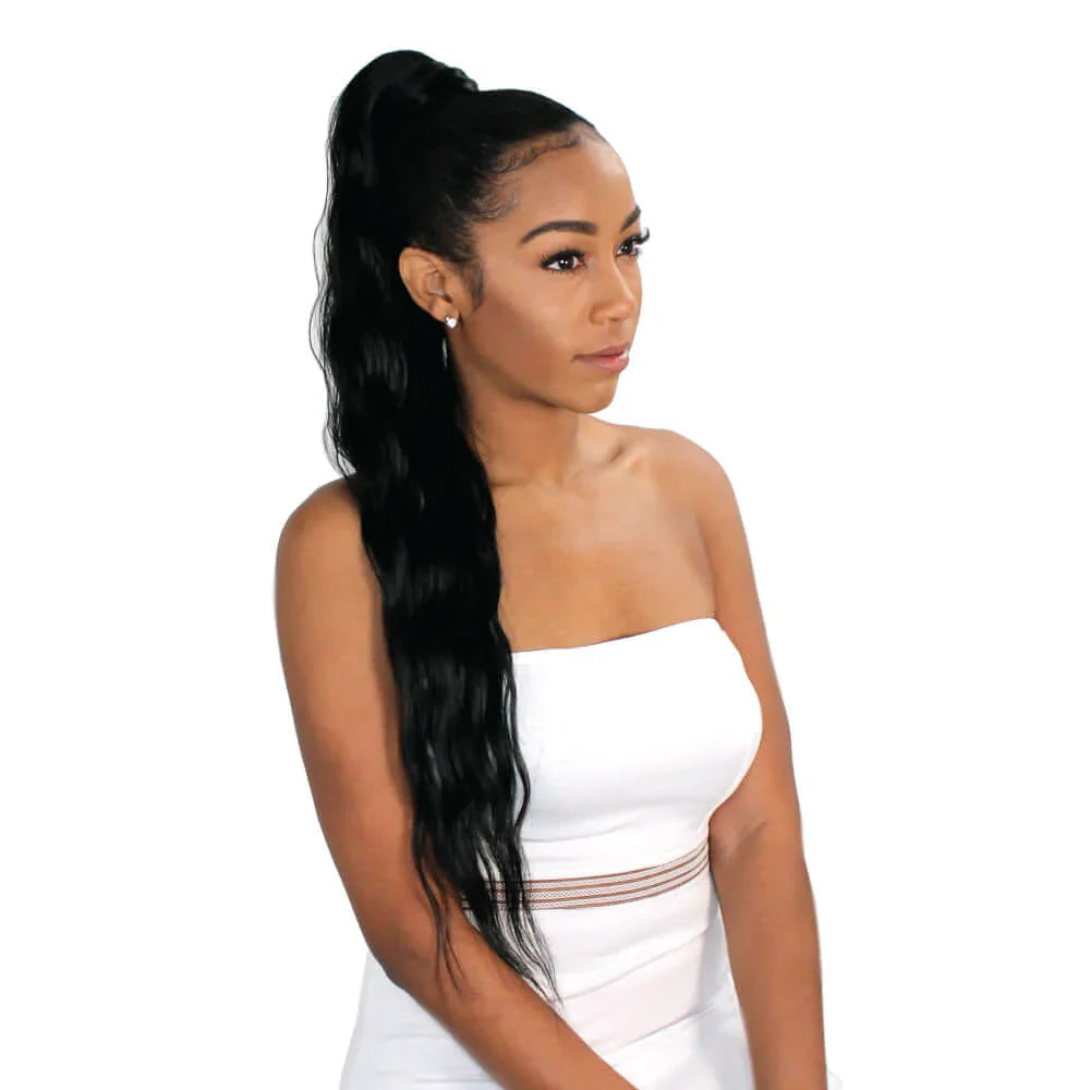 Eve Platino Ponytail Weave Malaysian 18"