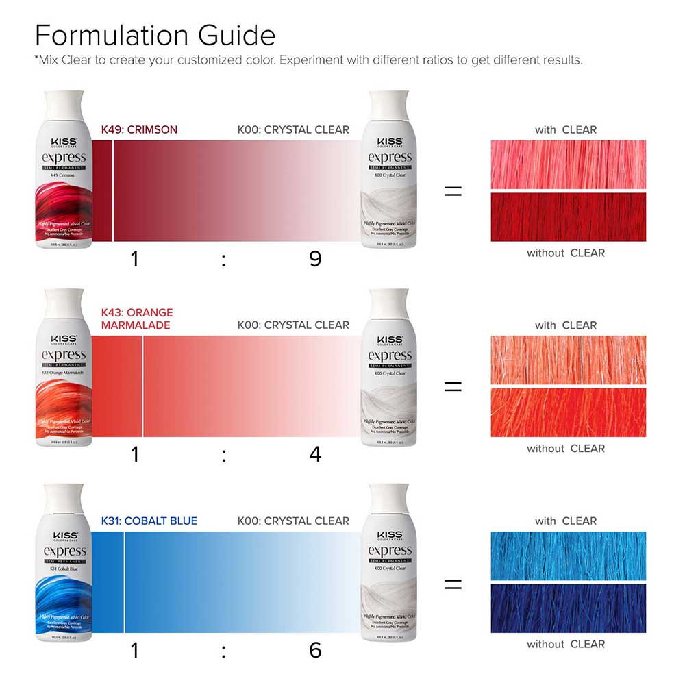 Kiss Express Semi-Permanent Hair Color