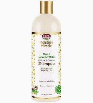 African Pride Moisture Miracle Aloe & Coconut Water Shampoo 12oz