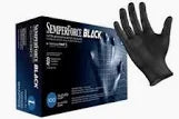 SemperForce Black Nitrile Gloves 100CT