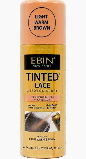 Ebin Tinted Lace Spray Light Warm Brown 2.7oz